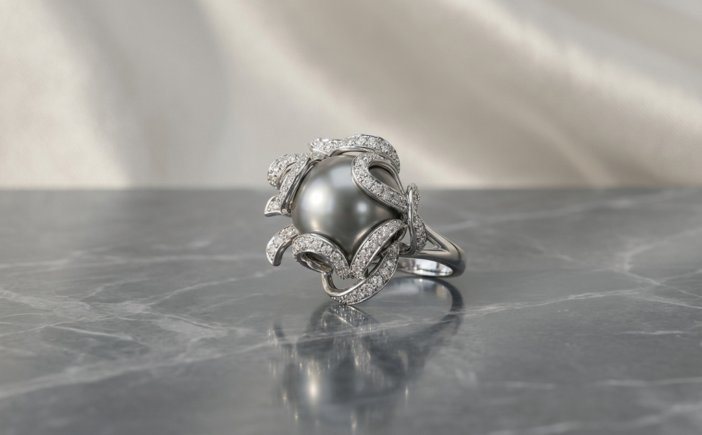 Audrey Silver Pearl